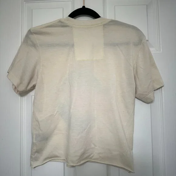 Aviator Nation - SIGNATURE HAIGHT ASHBURY BOYFRIEND TEE - VINTAGE WHITE - XS - Picture 4 of 5